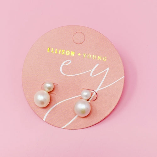 Classic Double Freshwater Pearl Earrings
