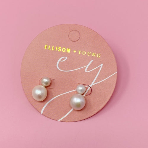 Classic Double Freshwater Pearl Earrings