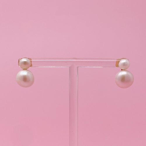 Classic Double Freshwater Pearl Earrings