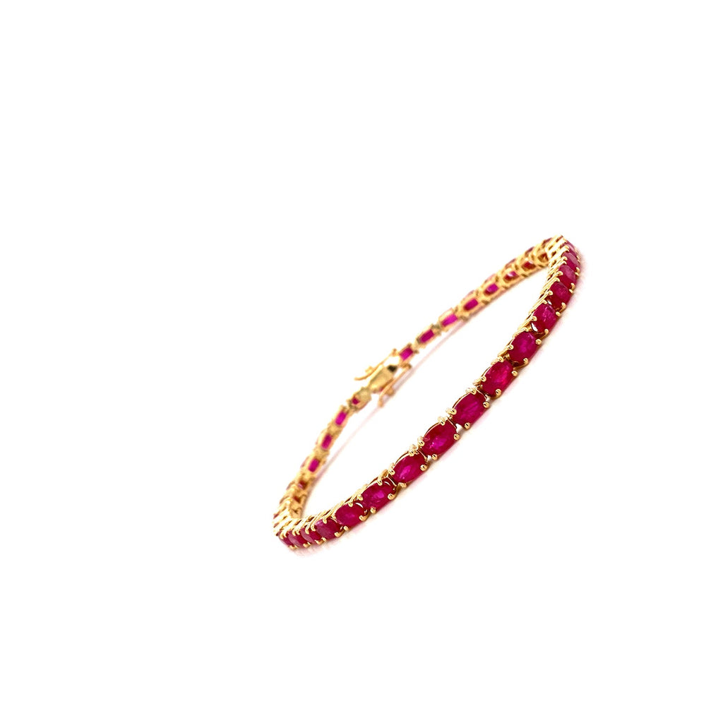 Ruby Bracelet in 14K Yellow Gold - KGD 41525