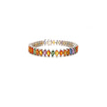 Multi Sapphire Bracelet in .925 Sterling Silver - KSD 44760