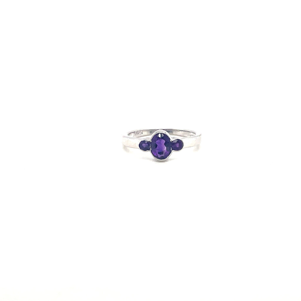 Blue Topaz Ring in .925 Sterling Silver - KSR 14953