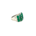Emerald Ring in .925 Sterling Silver - KSR 19177
