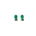 Emerald Earring in .925 Sterling Silver - KST 58593